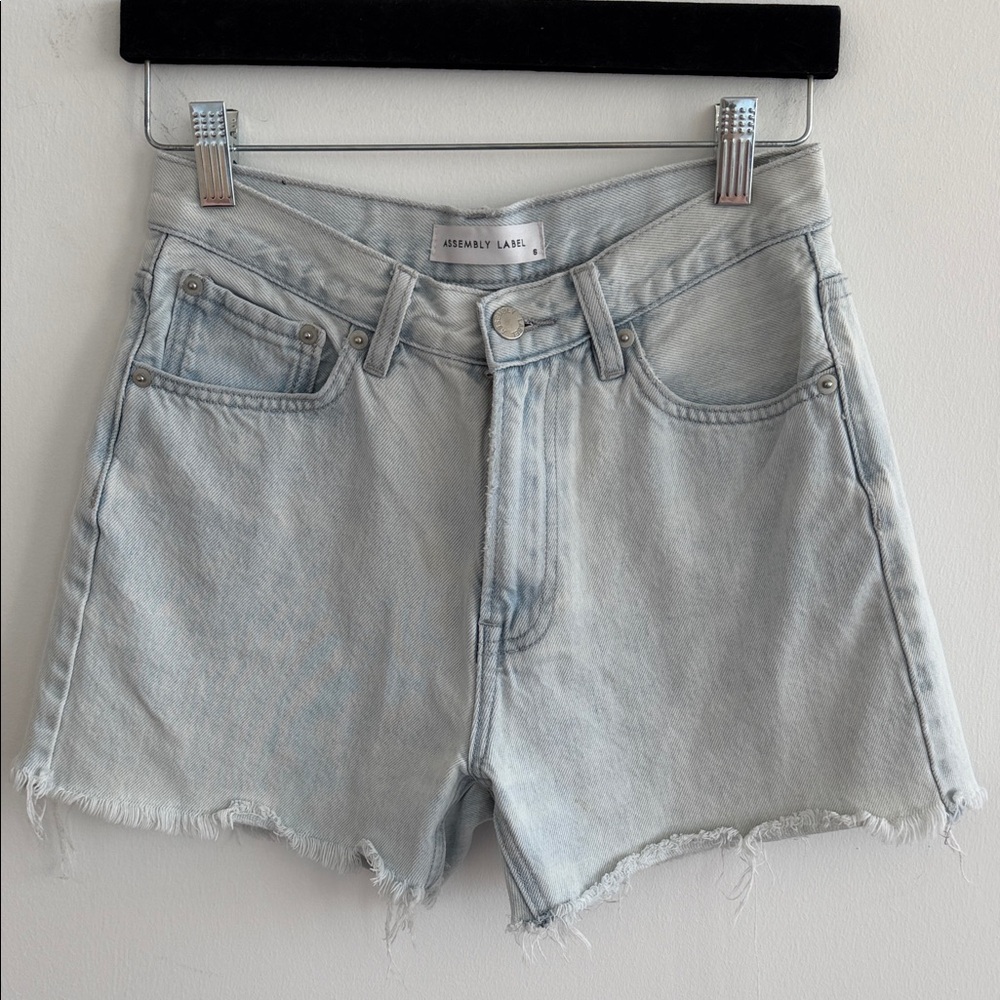 Assembly Label Light Wash Jean Shorts